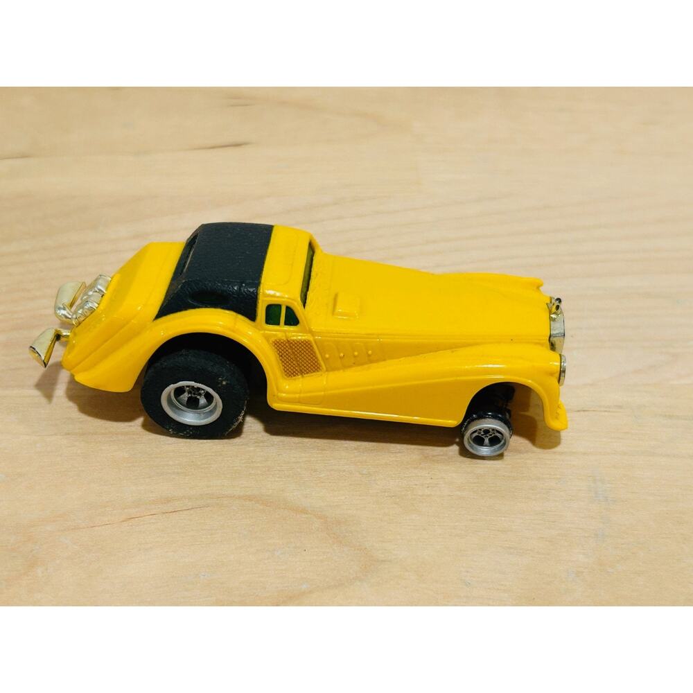 Vintage Tyco Rolls Royce Silver Cloud Slot Car Yellow Hot Rod HP-7 Singapore HO